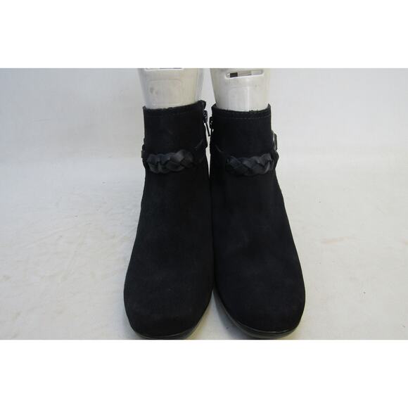 Clarks Womens Size 7.5 M Blue Suede Zip Fashion Ankle Boots Booties - Picture 5 of 11